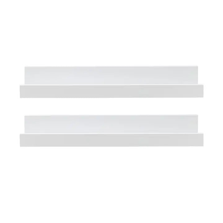 Melannco Set of 2 Photo Ledges - 14in -White