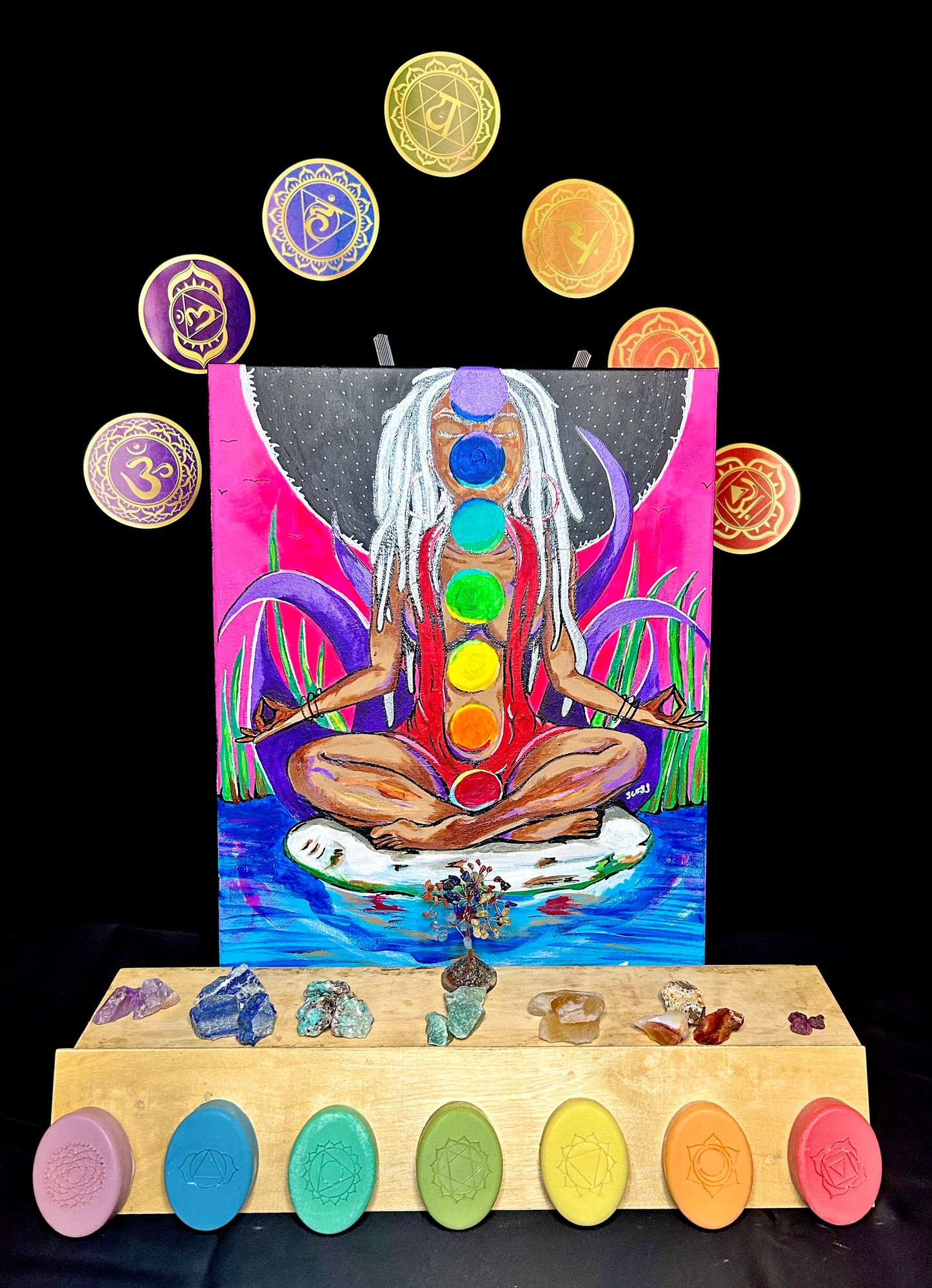 Soap Therapy Featured Item Custom Chakra Painting