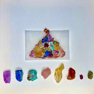 Soap Therapy Featured Item, Healing Stones, Custom Chakra Pyramid/Copper Wrapped