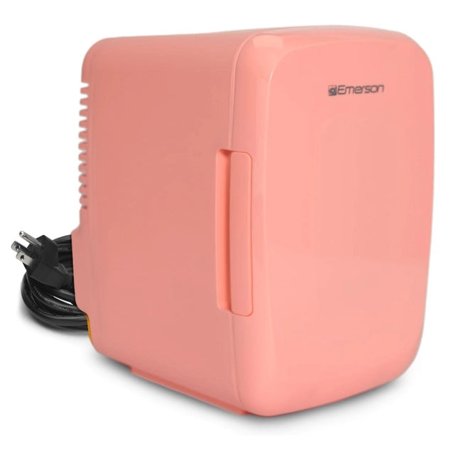 Emerson Portable Mini Fridge Cooler pink