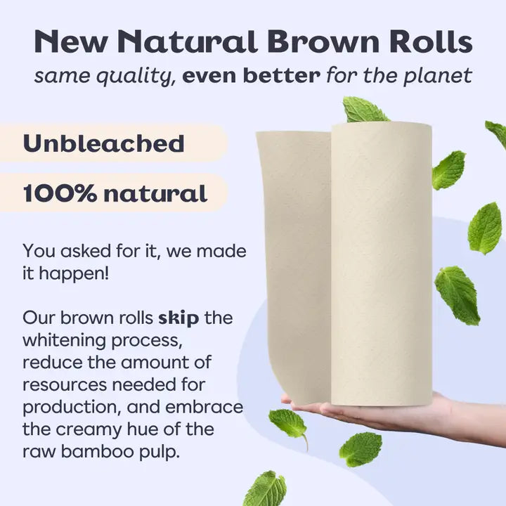 Unbleached Bamboo Paper Towels