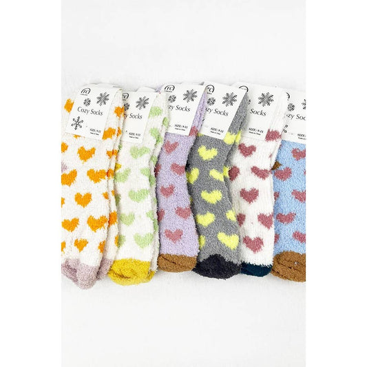 Lovely Winter Heart Socks