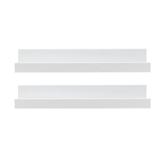 Melannco Set of 2 Photo Ledges - 14in -White