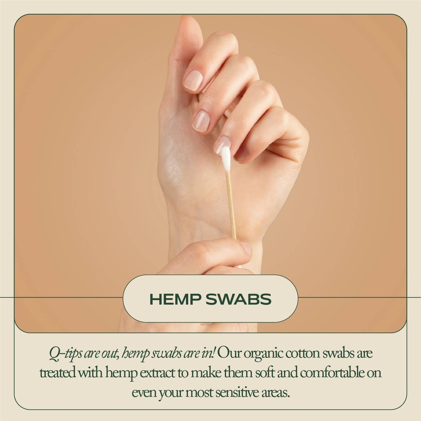 Hemp & Cotton Swabs