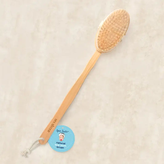 Long Wooden Bath Brush - Detachable