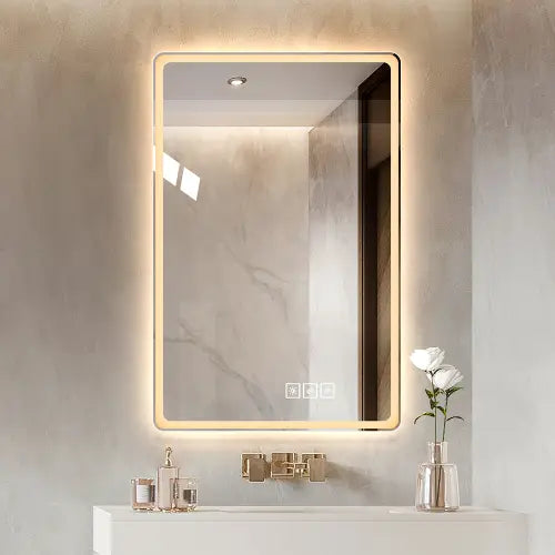 40*24 Inch Led Bathroom Mirror Vanity Mirrors & Front Light