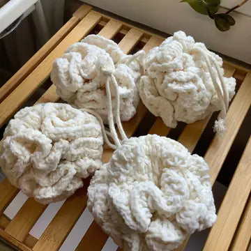 Cotton Bath Pouf Loofah