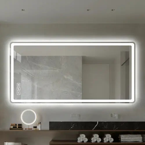 40*24 Inch Led Bathroom Mirror Vanity Mirrors & Front Light