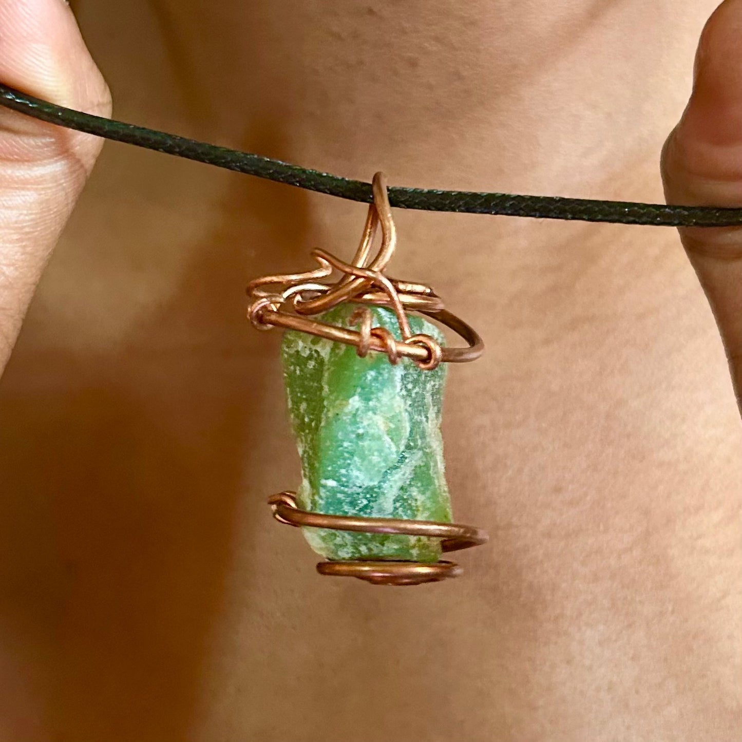 Custom Green Aventurine Crystal Necklace