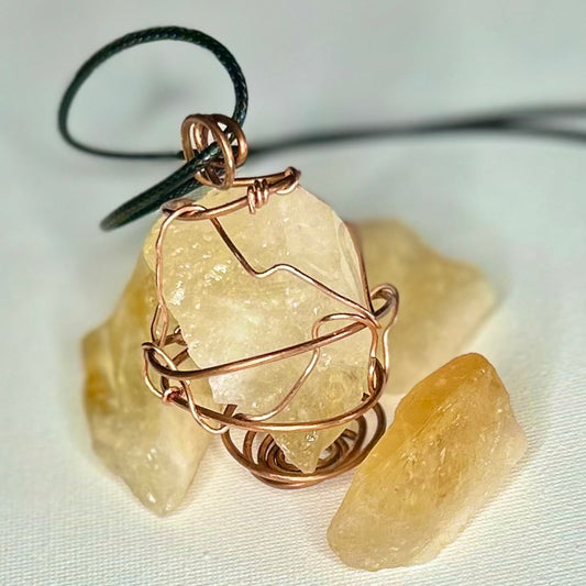 Custom Citrine Crystal Necklace