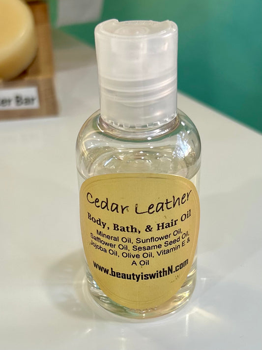 Body Oil- Cedar Leather
