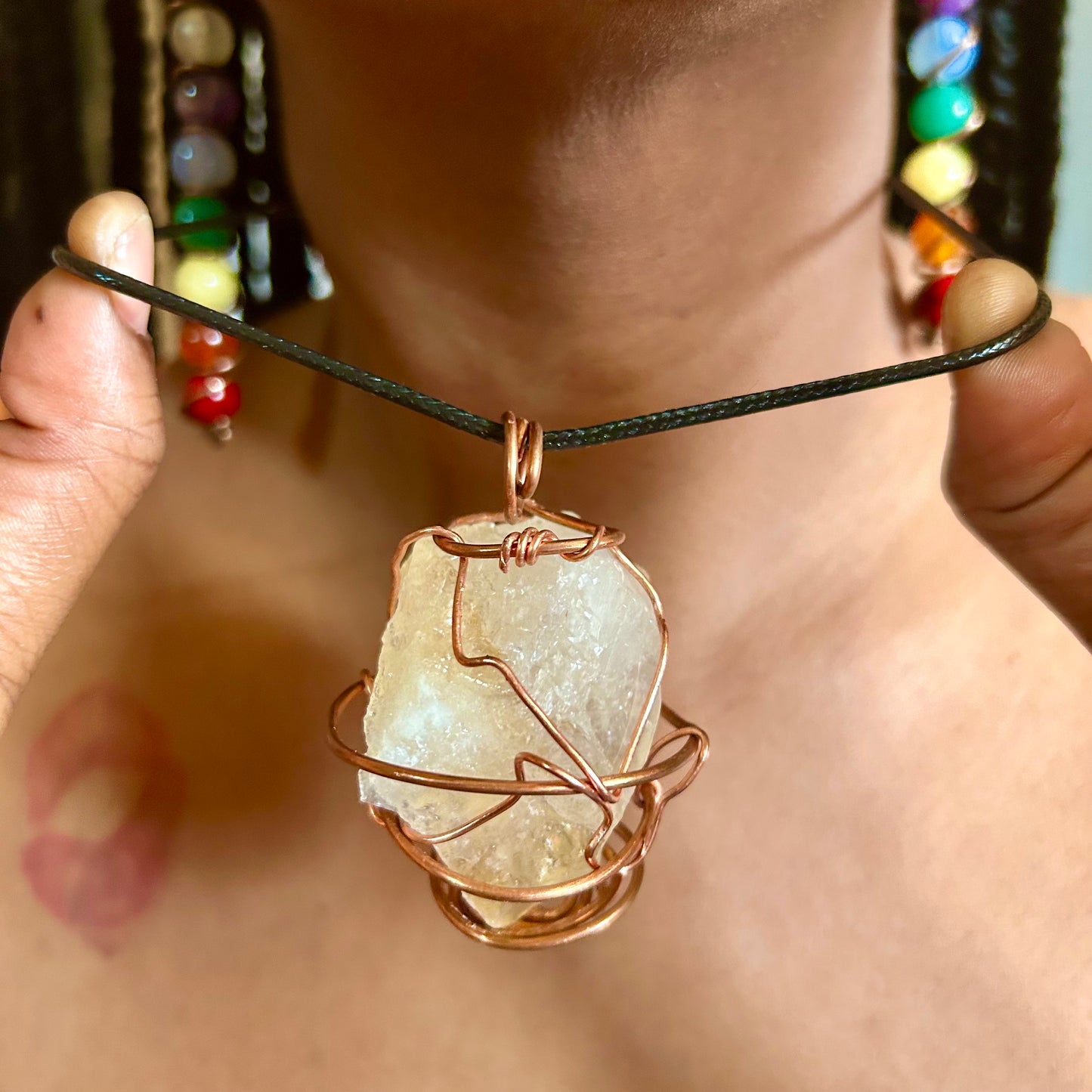 Custom Citrine Crystal Necklace