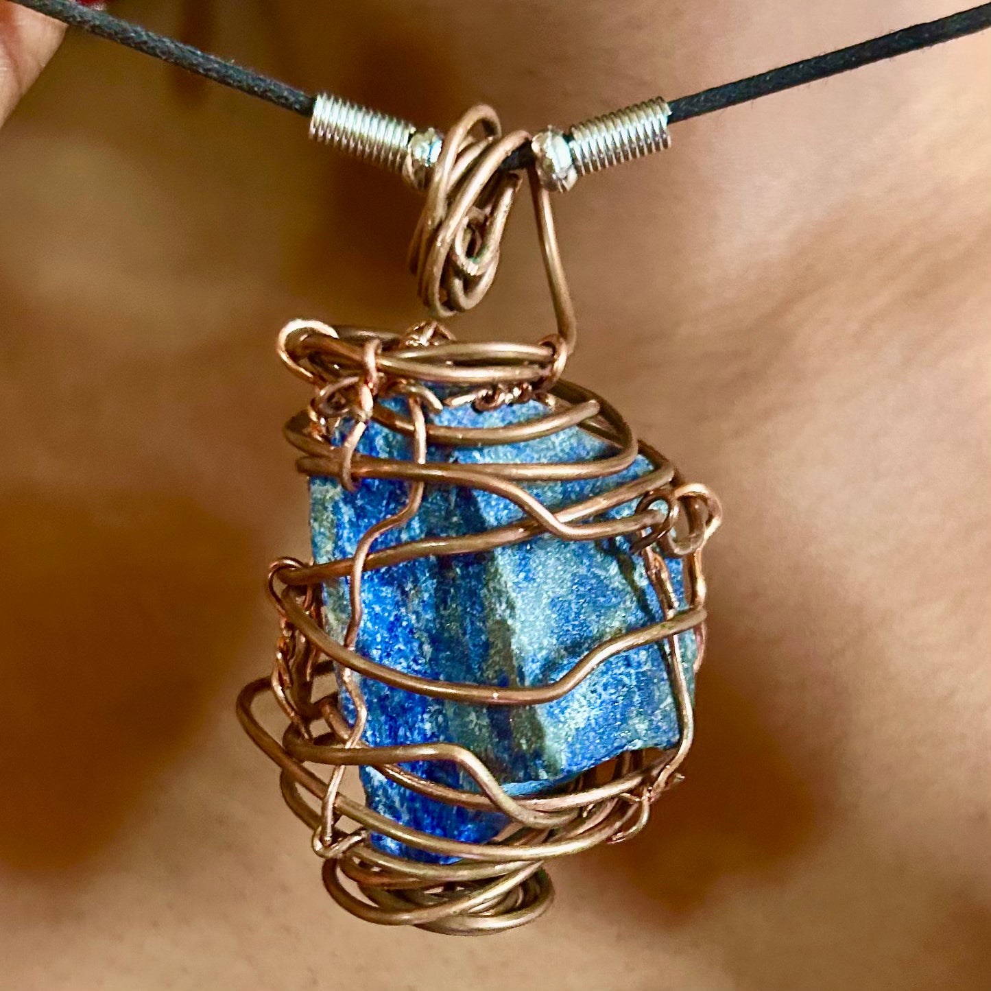 Custom Lapis Lazuli Crystal Necklace