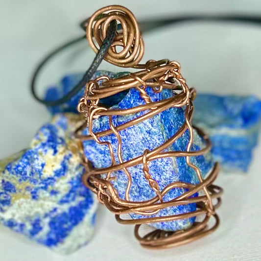 Custom Lapis Lazuli Crystal Necklace