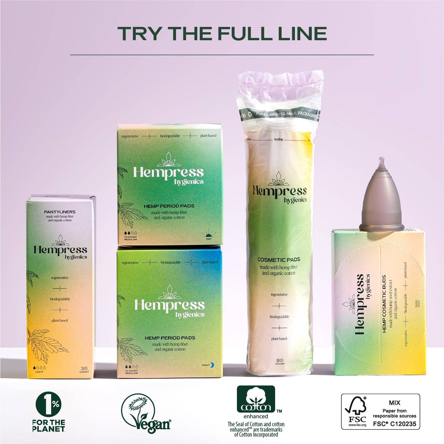 Hemp & Cotton Swabs